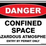 Danger Confined Space Hazardous Atmosphere Entry By Permit Only