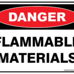 Danger Flammable Materials