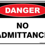 Danger No Admittance