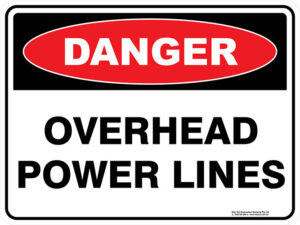 Danger Overhead Power Lines