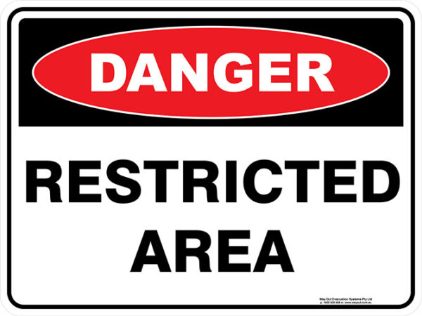 Danger Restricted Area