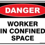 Danger Worker In Confined Space