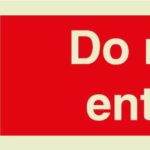 Do not enter sign