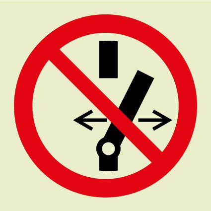 Do not switch on off symbol