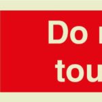 Do not touch sign