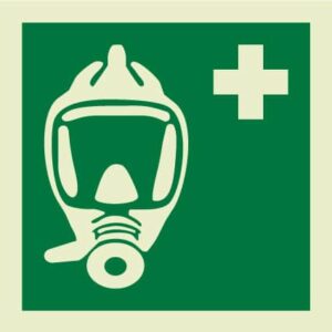 Emergency Escape Breathing Device sign