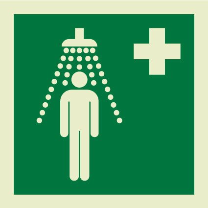 Emergency shower IMO Sign