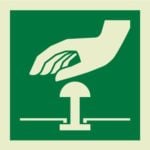 Emergency stop IMO Sign