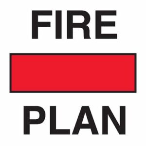 Fire control plan IMO Sign