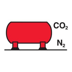 CO2/Nitrogen bulk installation sign