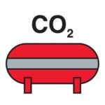 Fixed CO2 fire extinguishing installation