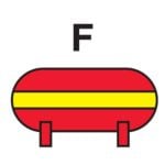 Fixed foam fire extinguishing installation sign