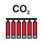 Fixed CO2 fire extinguishing battery sign
