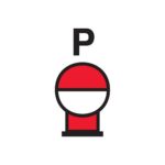 Fixed powder fire extinguishing bottle in protected area sign