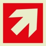 Fire arrow diagonal Sign