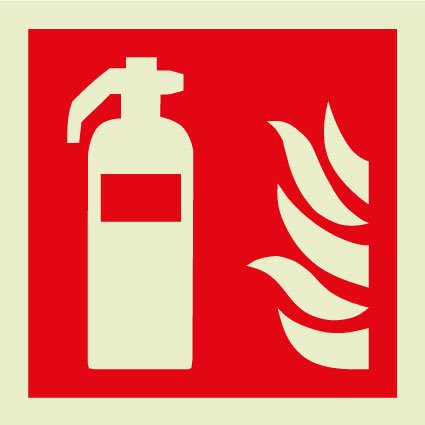 Fire extinguisher IMO Sign