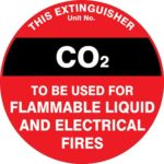Fire Extinguisher ID Marker CO2