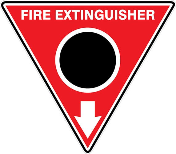 Fire Extinguisher Id Marker Tri CO2