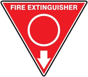 Fire Extinguisher Id Marker Tri Water