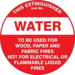 Fire Extinguisher Id Marker Water