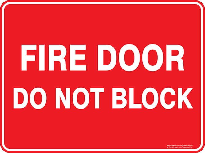 Fire Door Do Not Block
