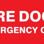 Fire Door Emergency Only 350