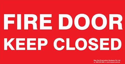 Fire Door Keep Closed 350