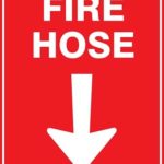 Fire Hose Text Sign