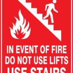 Fire In Event Of Fire Do Not Use Lifts Use Stairs