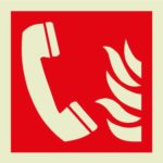 Fire telephone sign