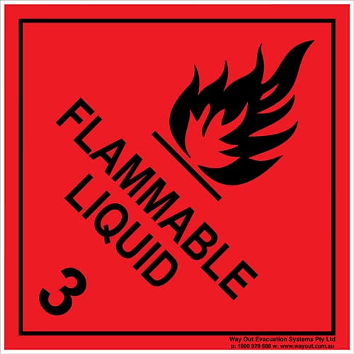 Flammable Iiquid 3 Black
