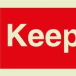 Keep out sign