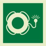 Lifebuoy with light IMO Sign