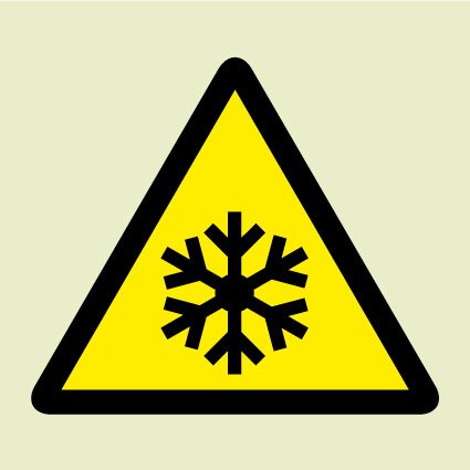 Low temperature freezing conditions symbol
