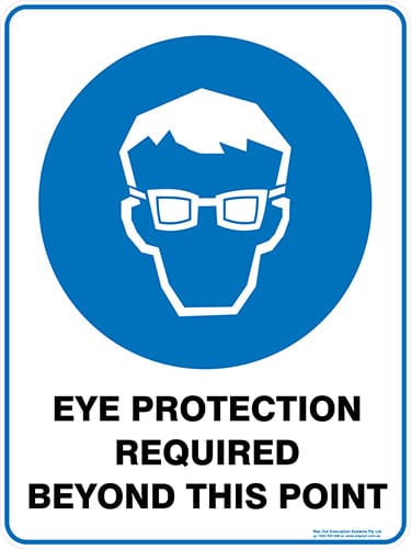 Mandatory Eye Protection Required Beyond This Point