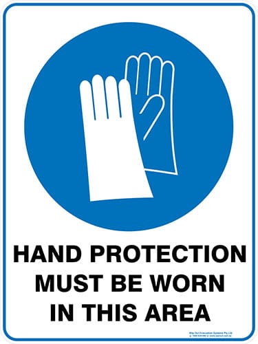 Mandatory Hand Protection Must Be Worn In This Area