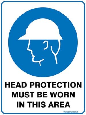 Mandatory Head Protection Must Be Worn In This Area