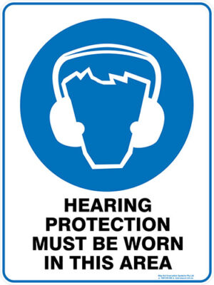 Mandatory Hearing Protection Must Be Worn In This Area