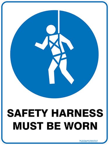 Mandatory Safety Harness Must Be Worn