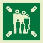 Assembly/muster station IMO Sign