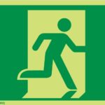 Running Man Exit 24M Luminous Sign