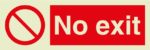 No exit Signs