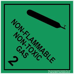 Non-Flammable Ton-Toxic Gas 2 Black