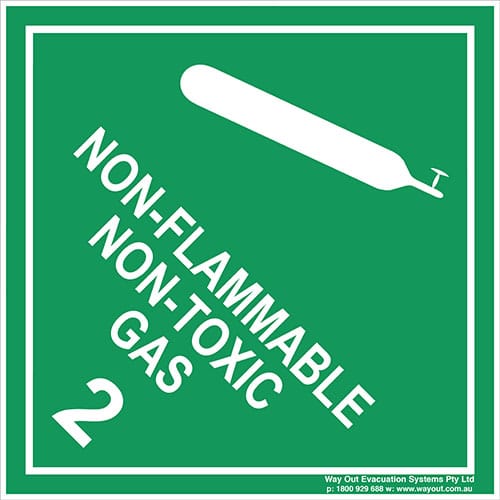 Non-Flammable Non-Toxic Gas 2 White