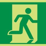 Running Man Exit 24M Luminous Sign