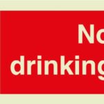 Not drinking water IMO Sign