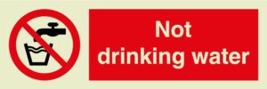 Not drinking water IMO Sign