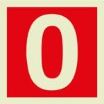 Numbers (Glow in the dark) IMO Sign