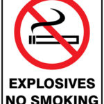Prohibition Explosives No Smoking