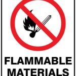 Prohibition Flammable Materials